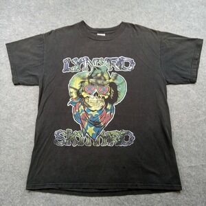 Vintage Lynyrd Skynyrd Shirt Mens Large Band Tour Concert Merch Ted Nugent‎ Rock